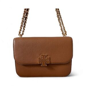 Tory Burch Tan Leather Shoulder Bag